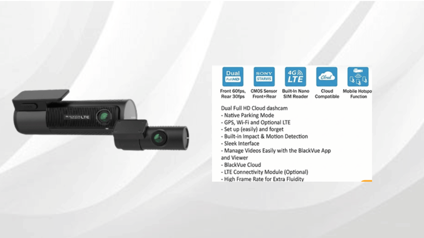 BlackVue Dashcam Dual Full HD 4G LTE Cloud